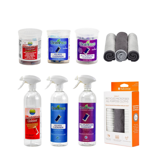 6 Months of Home Cleaning Essentials w/ 18 Dissolving Eco Packs