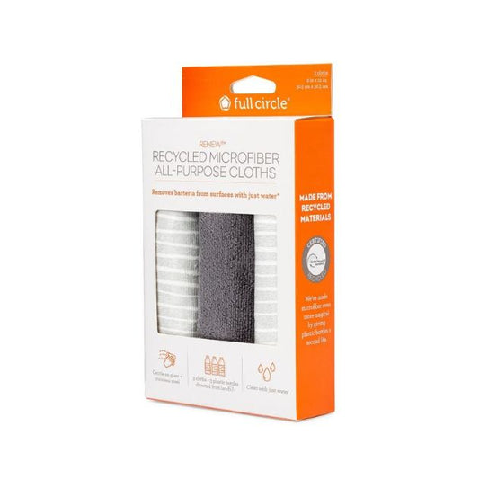 Renew Recycled All-Purpose Microfiber Cloths set of 3