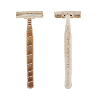 Wheat Straw Biodegradable Material Two-layer Blade Razor
